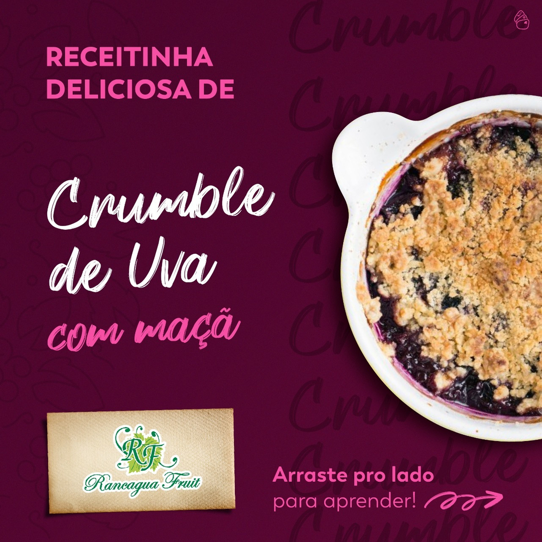 imagem noticia Crumble de Uva