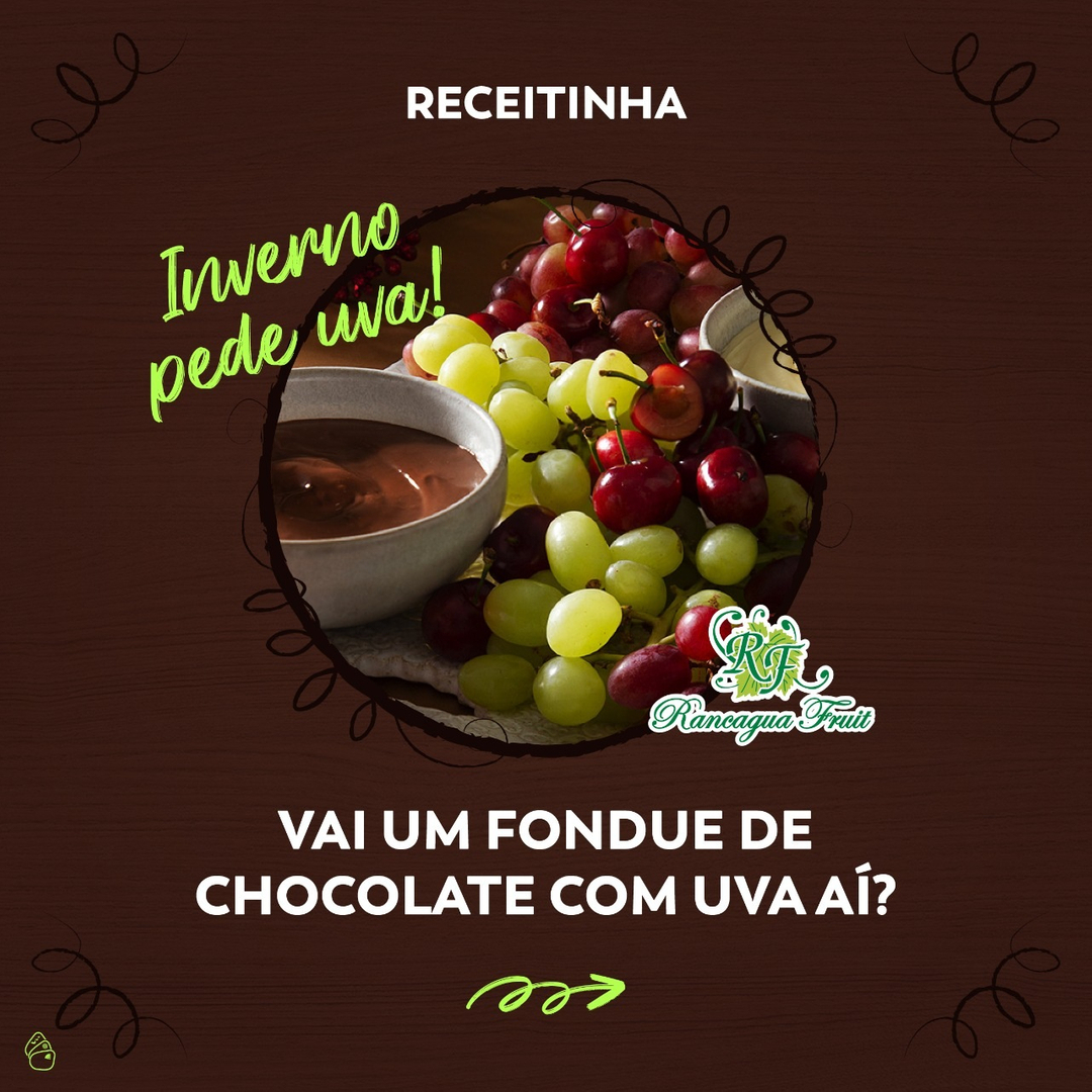 imagem noticia Fondue de Chocolate com Uva